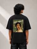 1000 eyes new black oversized tee