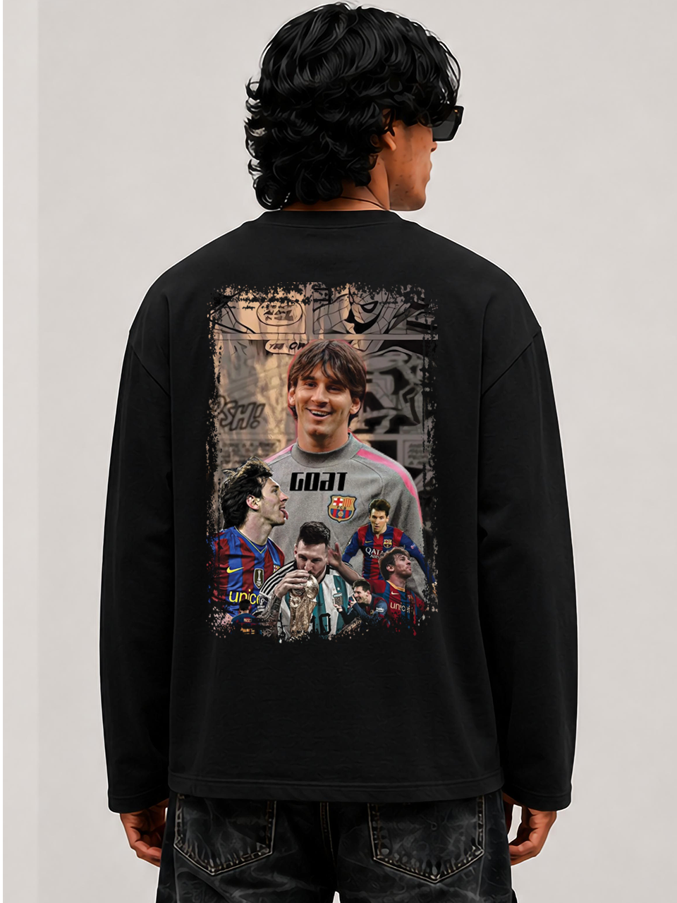 Messi Signature  Black fullsleeve T-shirt ⚡🐐