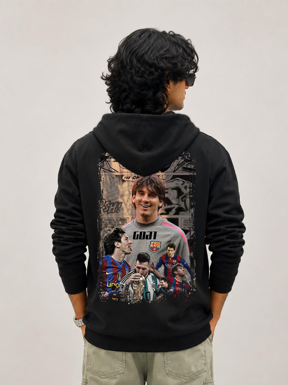 Messi Sign Hoodies Black ⚡🐐
