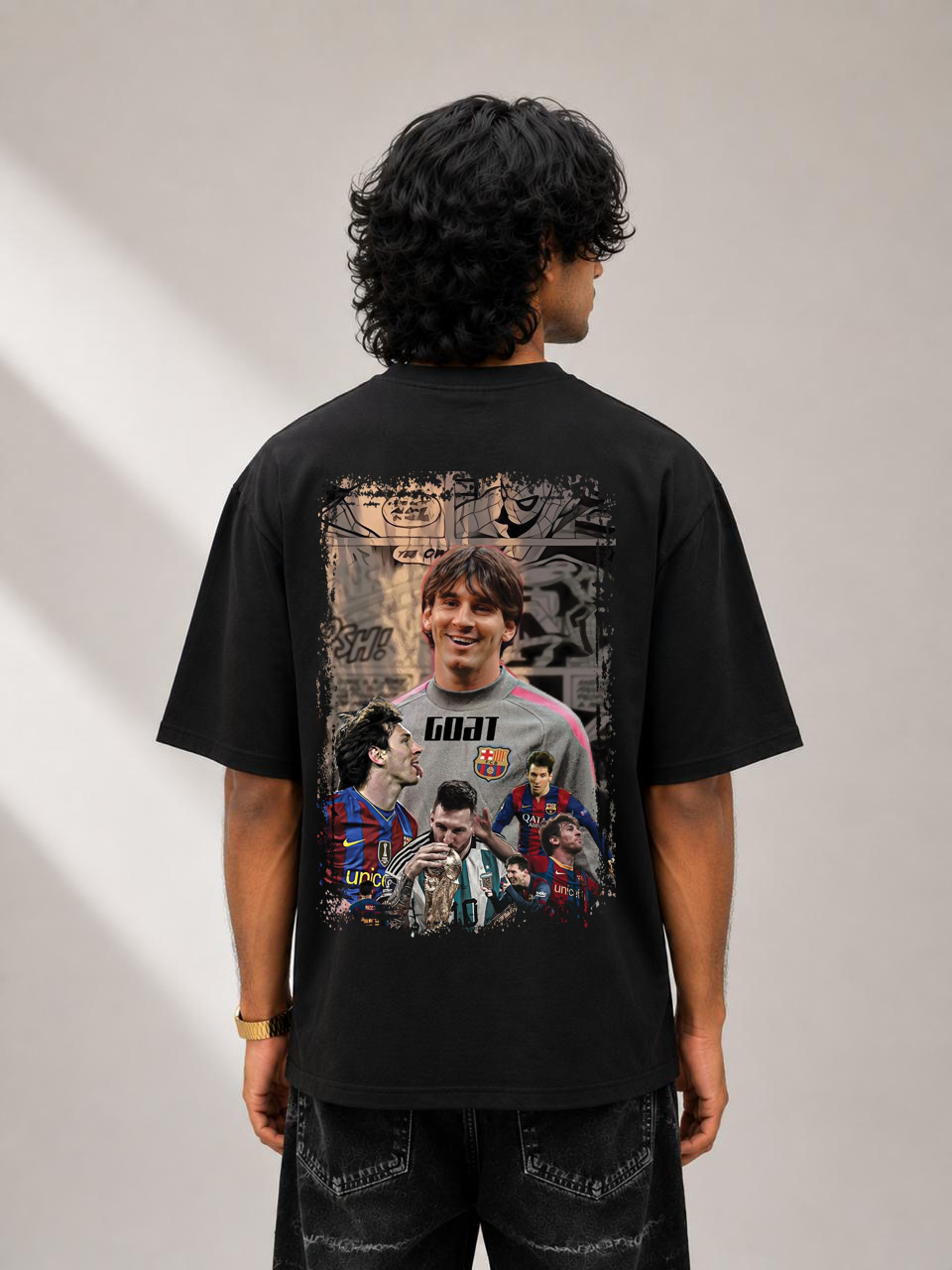 Messi Signature black fivesleeve Tee ⚡🐐