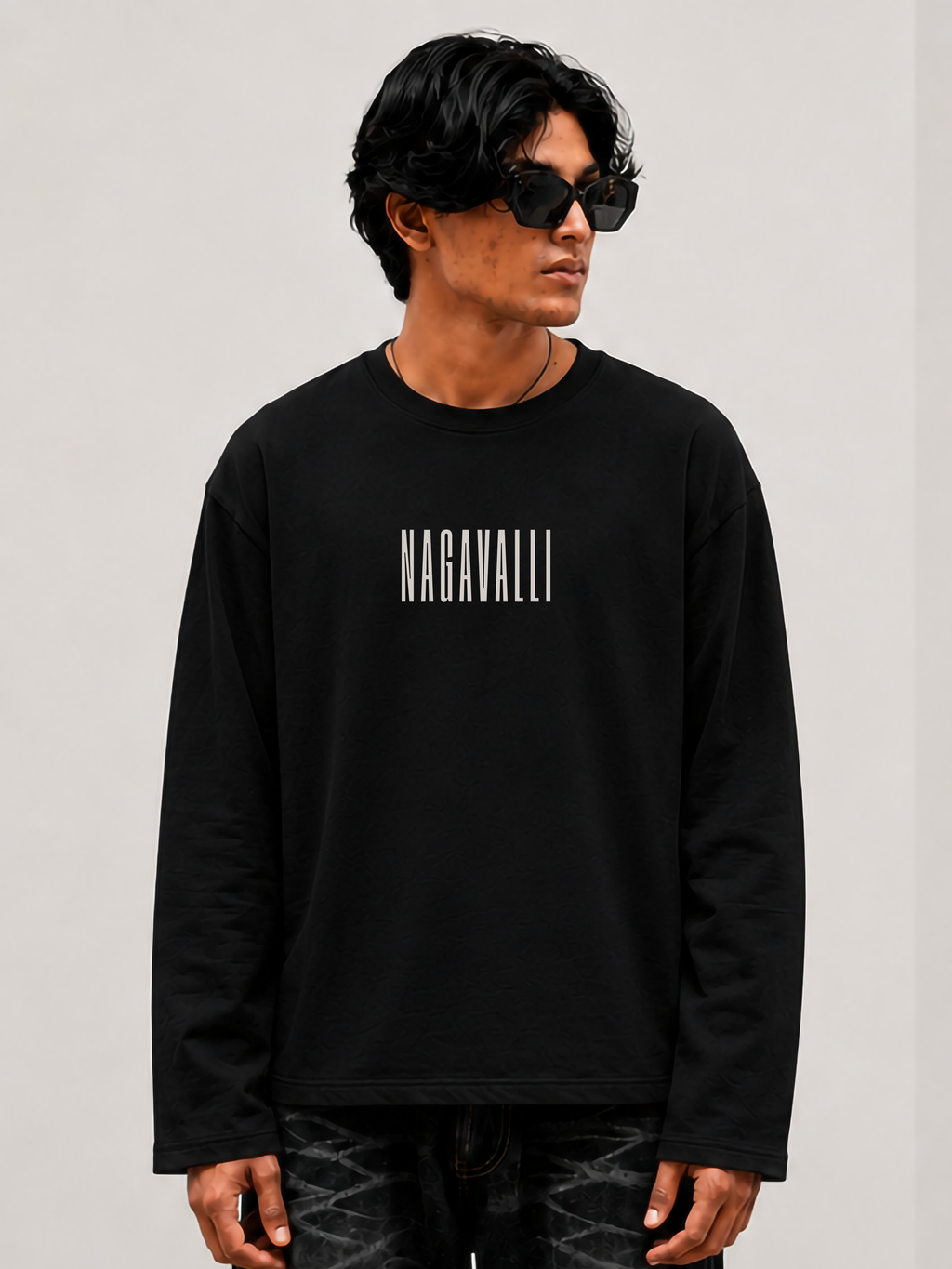 Nagavalli Black fullsleeve T-shirt
