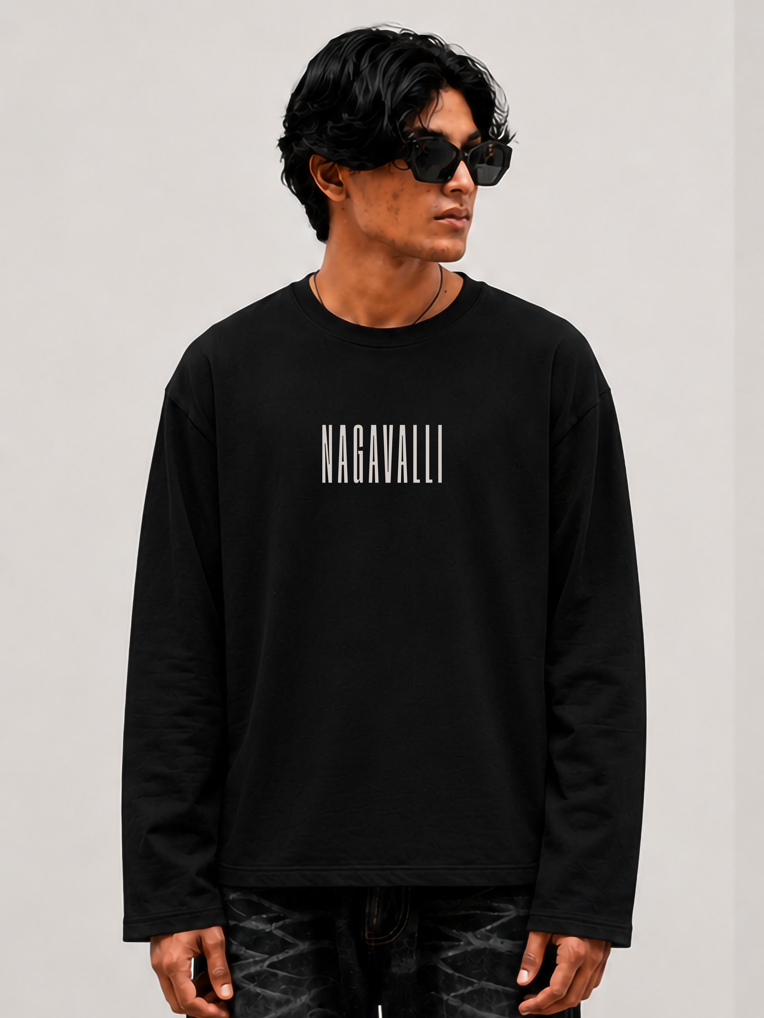 Nagavalli Black fullsleeve T-shirt