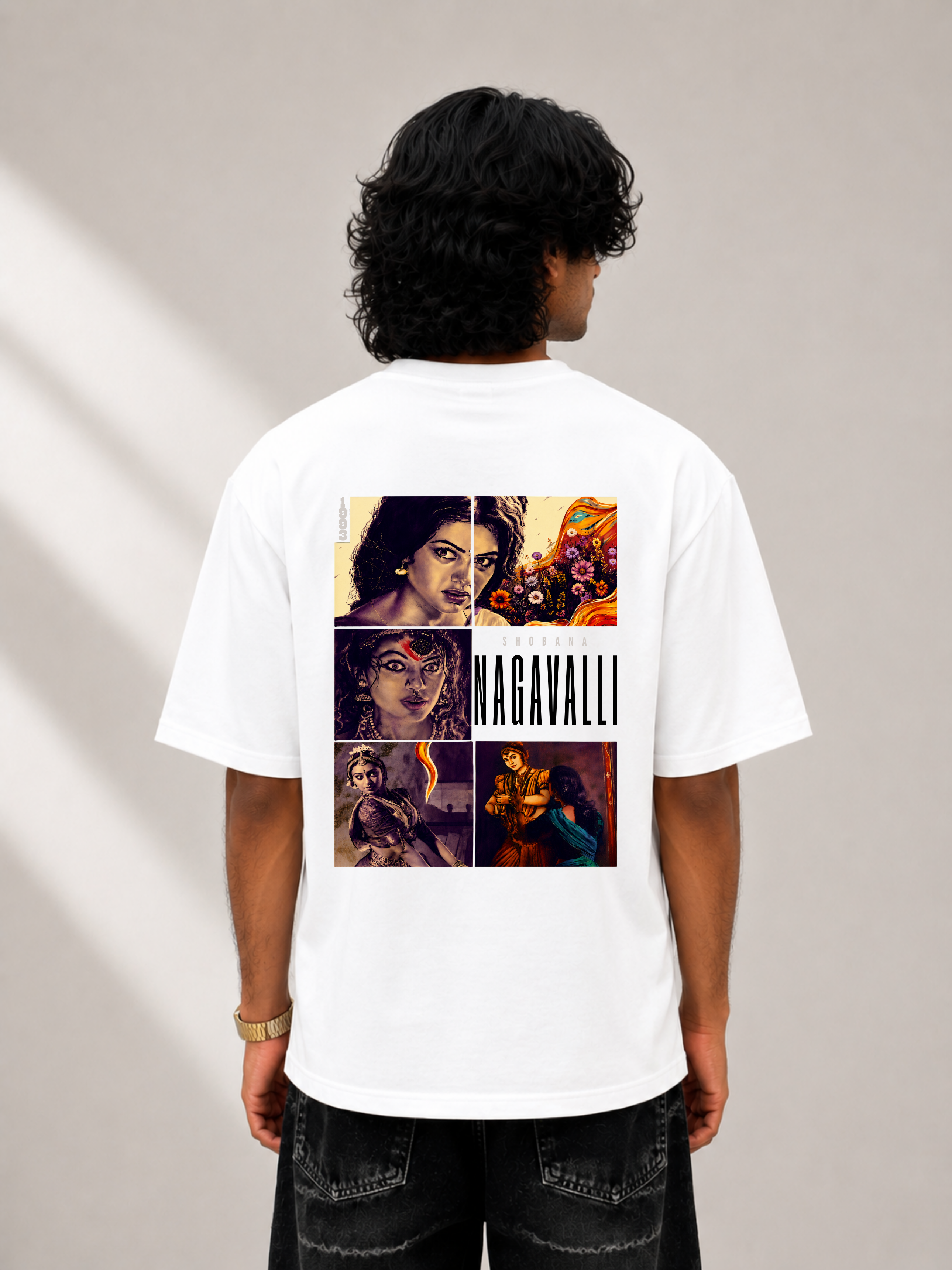 Nagavalli white oversized tee