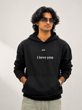 still i love you black hoodie