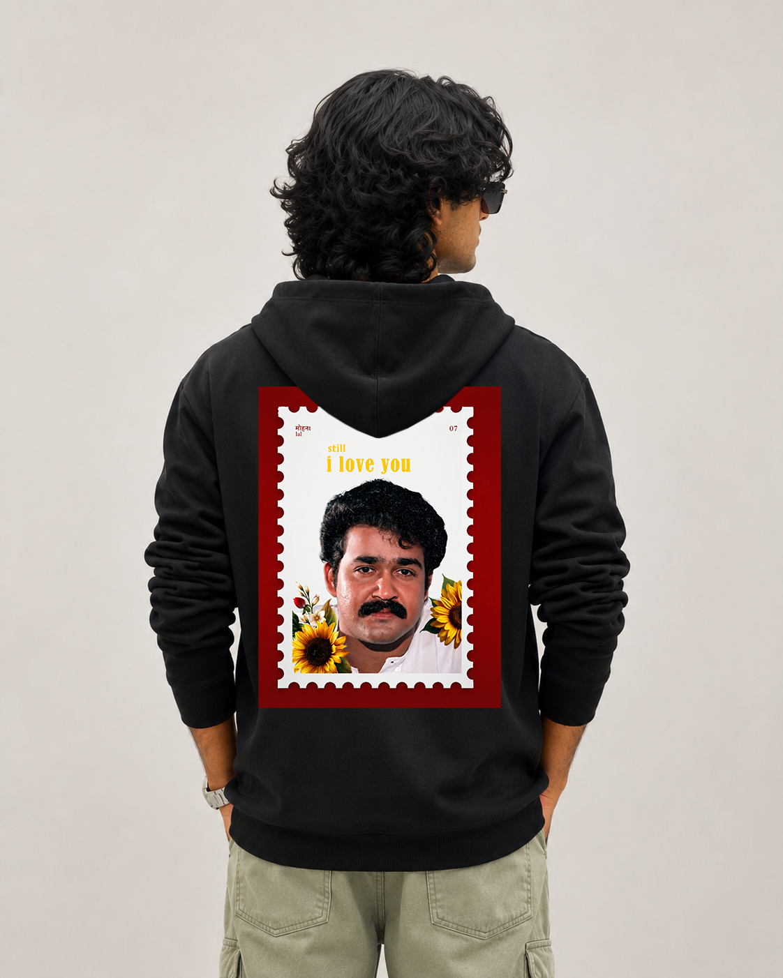 still i love you black hoodie