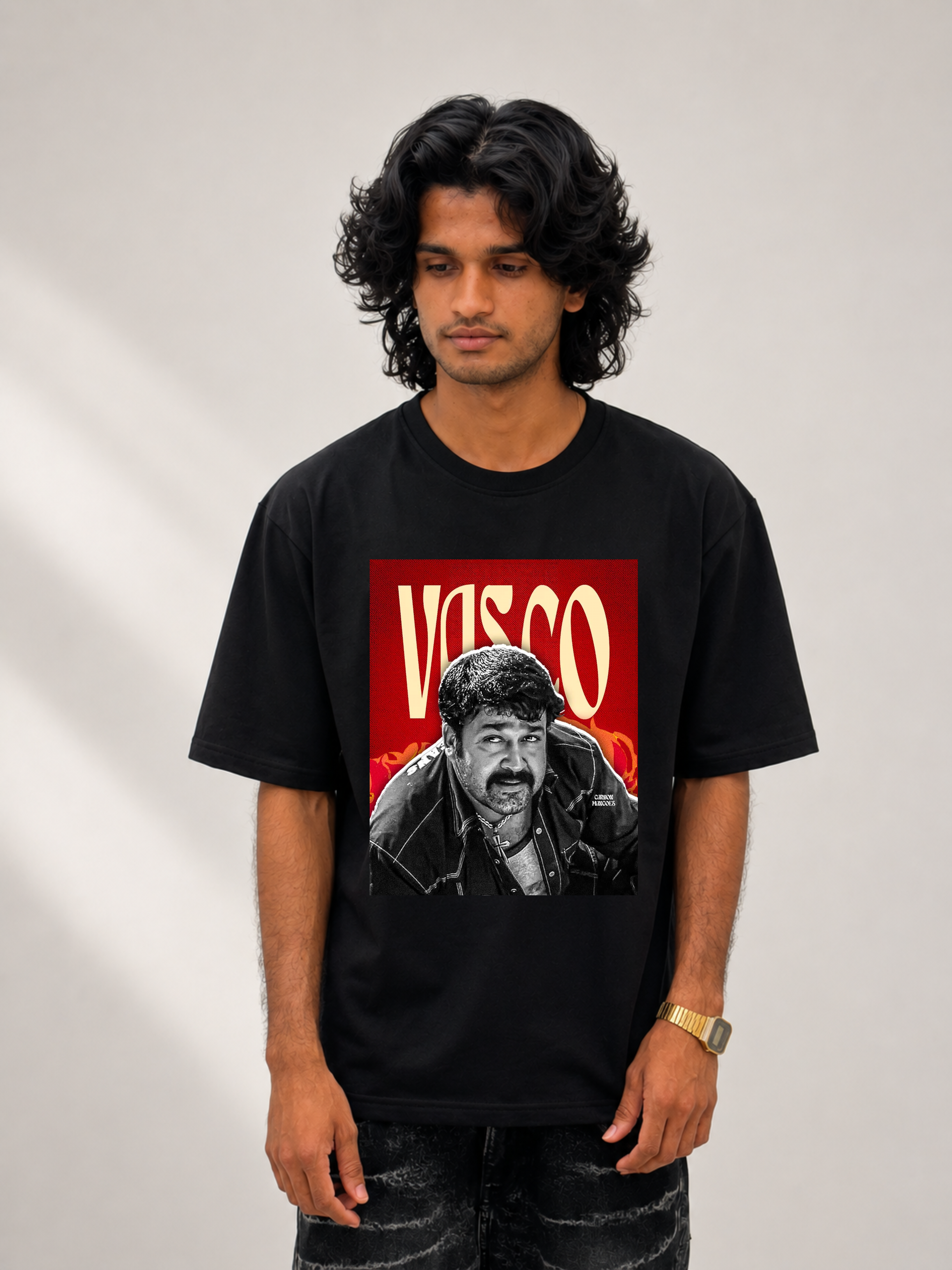 vasco black oversized tee