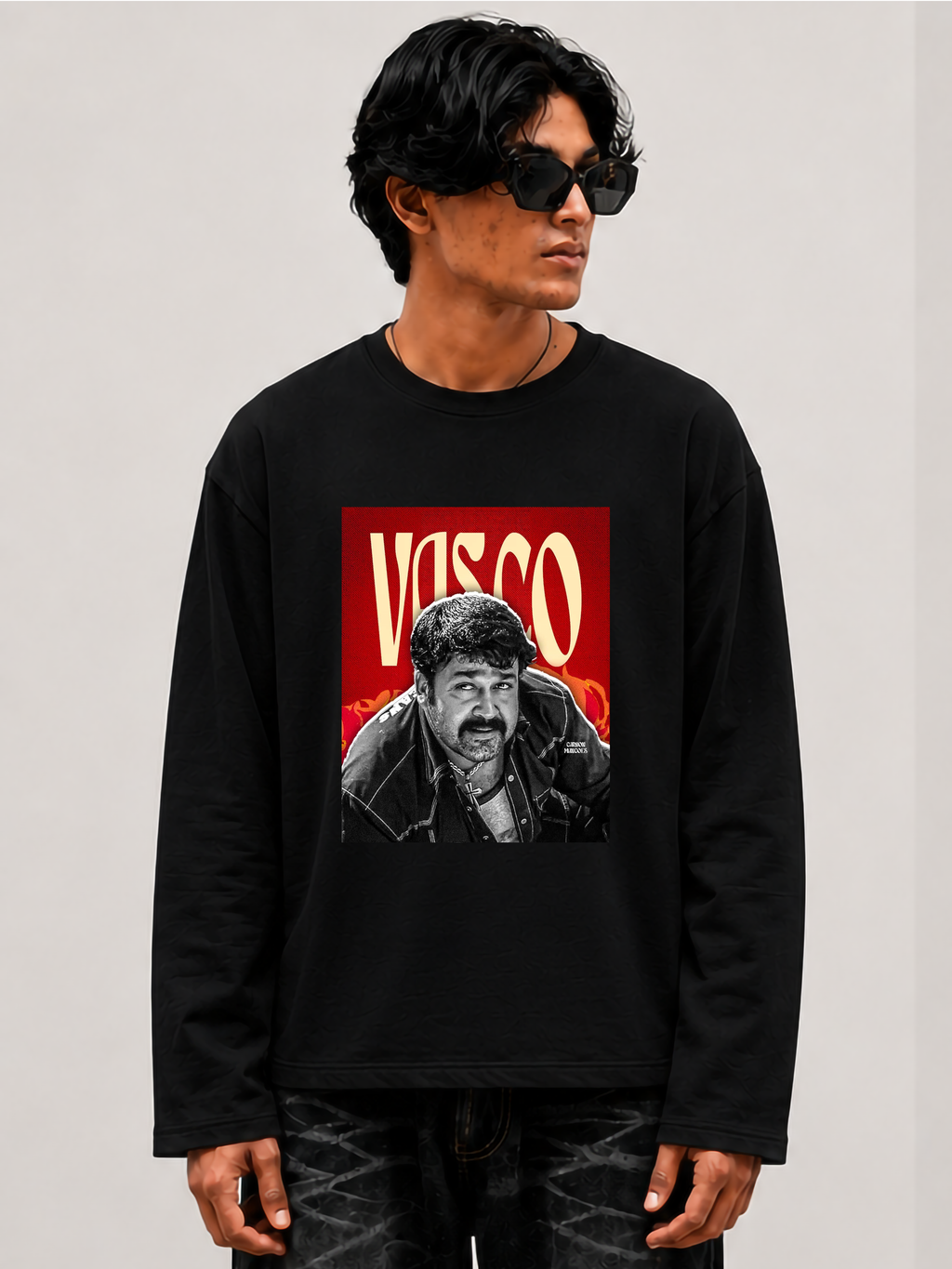 vasco Black fullsleeve T-shirt